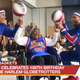 Illustration for article titled 109-Year-Old Woman Spends Her Birthday Spinning Basketballs With the Harlem Globetrotters